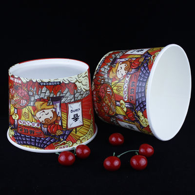 64 औंस डिस्पोजेबल पेपर बाल्टी फ्राइड चिकन टेकआउट मुद्रित खाद्य पैकेजिंग