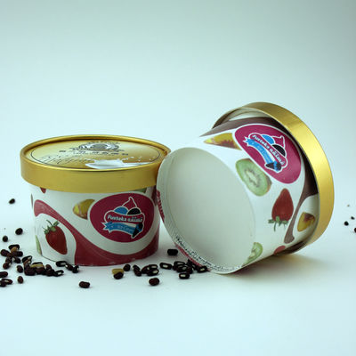 लीकप्रूफ बायोडिग्रेडेबल आइसक्रीम कंटेनर लिड्स के साथ पर्यावरण के अनुकूल 5 औंस 150ml