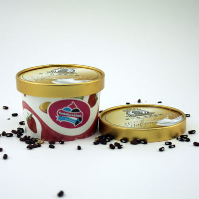 लीकप्रूफ बायोडिग्रेडेबल आइसक्रीम कंटेनर लिड्स के साथ पर्यावरण के अनुकूल 5 औंस 150ml