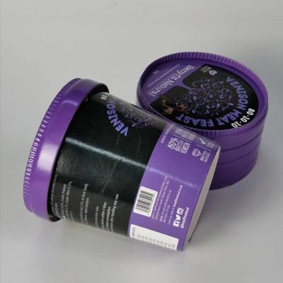 475ml जैव अपघट्य आइसक्रीम टब ढक्कन के साथ, 520ml आइसक्रीम पेपर कटोरा