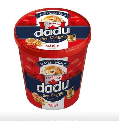 475ml जैव अपघट्य आइसक्रीम टब ढक्कन के साथ, 520ml आइसक्रीम पेपर कटोरा