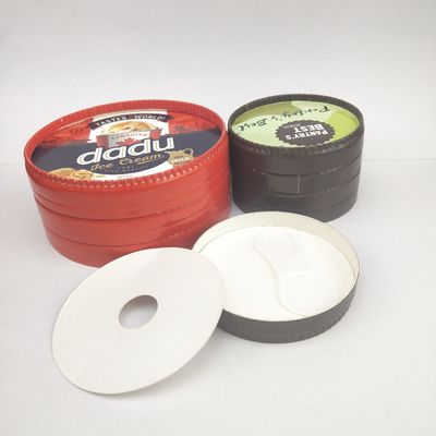 475ml जैव अपघट्य आइसक्रीम टब ढक्कन के साथ, 520ml आइसक्रीम पेपर कटोरा