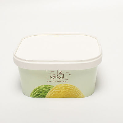 कम्पोस्टेबल स्क्वायर पेपर बाउल वाटरप्रूफ टेकअवे फूड पैकिंग कंटेनर