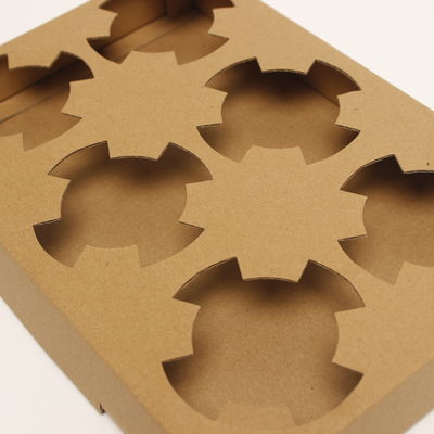 अनुकूलित मुद्रण योग्य बेकरी पैकेजिंग बॉक्स डिस्पोजेबल आयताकार पेपर कप पैड