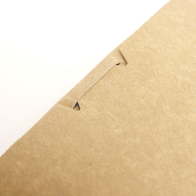 फोल्डेबल फास्ट फूड पैकिंग बॉक्स हल्के पर्यावरण के अनुकूल क्राफ्ट कंटेनर