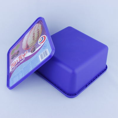 खाद्य ग्रेड आइसक्रीम कागज कप ढक्कन के साथ कसकर सील डिस्पोजेबल कटोरे