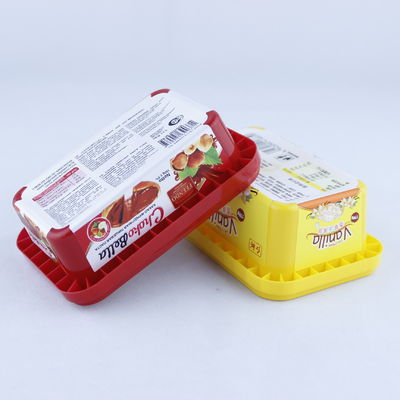 ढक्कन के साथ कसकर सील आइसक्रीम पेपर कप