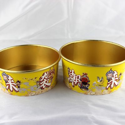 जैव-विघटनीय डिस्पोजेबल कागज के कटोरे ढक्कन के साथ एकल दीवार ले जाने के लिए कंटेनर