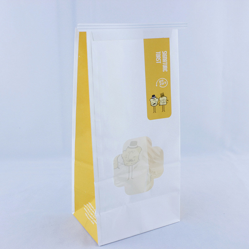 स्ट्रिप क्राफ्ट पेपर ज़िपलॉक बैग, जैवविघटनीय खिड़की पन्नी भोजन के लिए अस्तर बैग