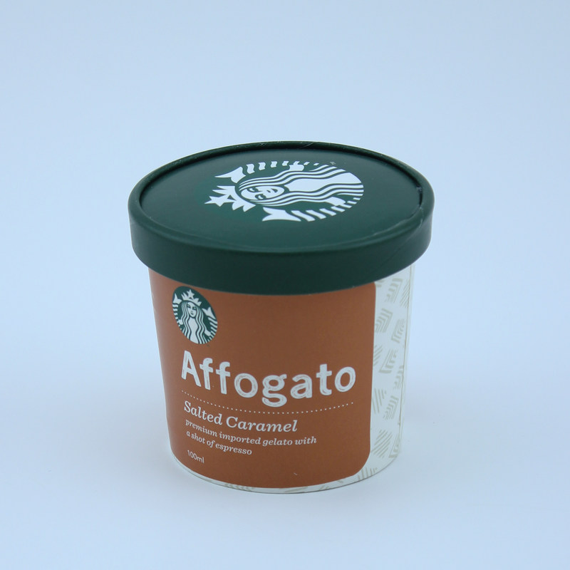 पीई लेपित आइसक्रीम पेपर कप ढक्कन के साथ लीकप्रूफ 125ml व्यक्तिगत कटोरे