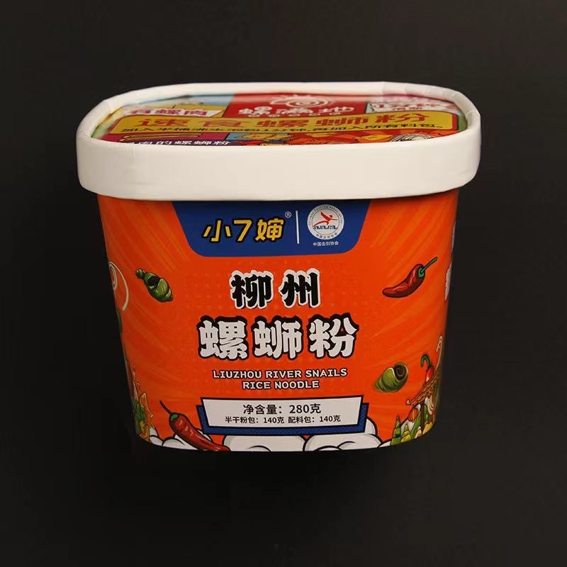 जलरोधी टेकवे नूडल पेपर कप 1000 मिलीलीटर प्रिंटिंग स्क्वायर बाउल